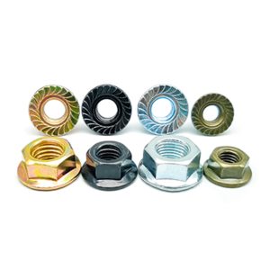 High Strength Serrated Hex Flange Nuts | Sizes M3-M36 & 1/2-13 | Grade 8 Zinc-Plated Carbon Steel