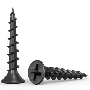 1-1/2 Inch Black Phosphated Coarse Thread Drywall Screw (Customizable)