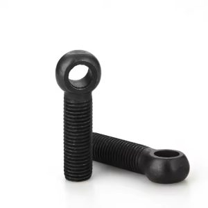 Carbon Steel Black Oxide Fully Threaded Eye Bolts M4-M20 – High Strength Fasteners for Industrial and Construction Use